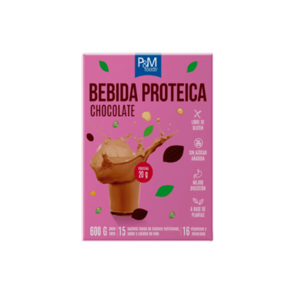 Imagen de bebida proteica sabor chocolate de 600 gramos